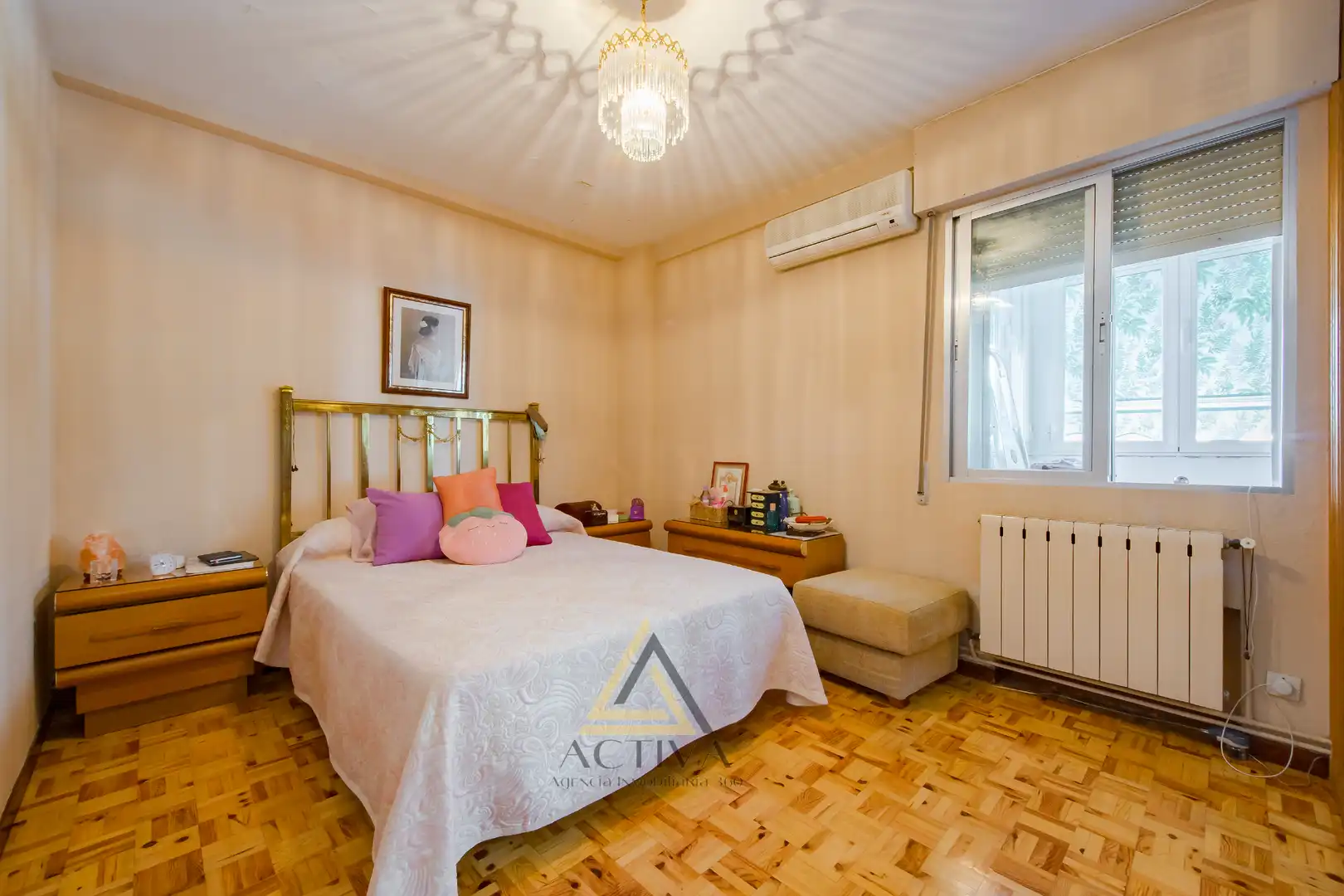 Bedroom of Flat for sale in Fuenlabrada  with Air Conditioner, Terrace and Furnished