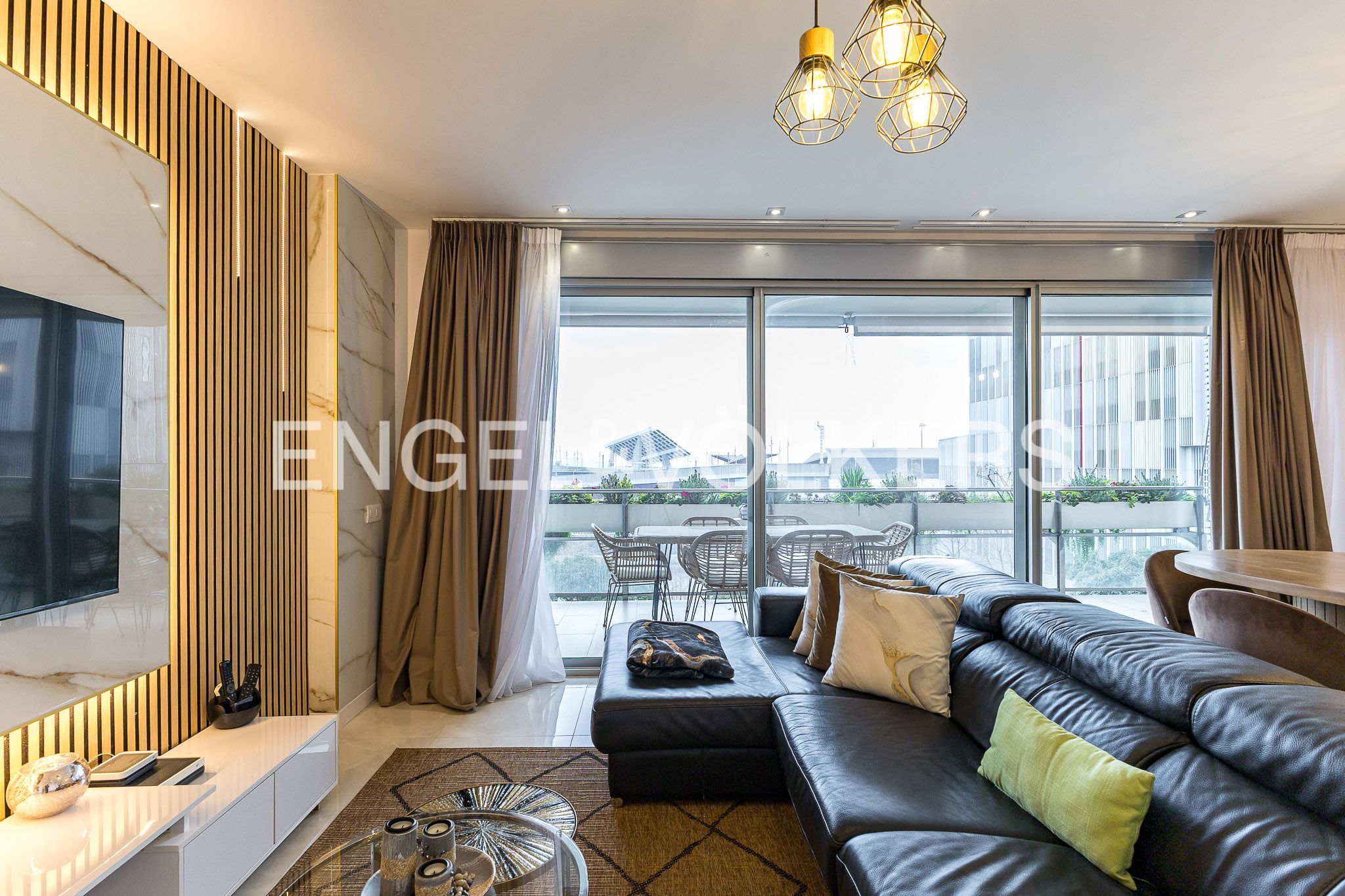 Sala d'estar de Pis en venda en Sant Adrià de Besòs amb Aire condicionat, Calefacció i Terrassa