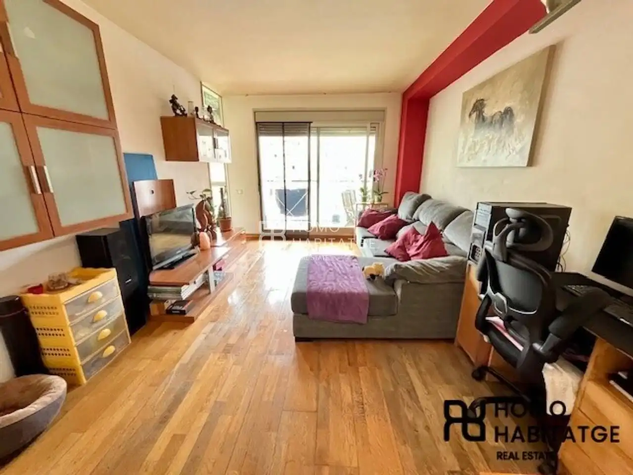 Sala de estar de Piso en venta en Barberà del Vallès con Calefacción, Parquet y Balcón