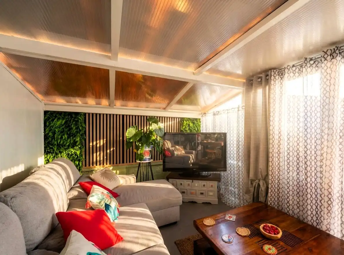 Terraza de Casa adosada en venta en Empuriabrava con Aire acondicionado, Jardín privado y Terraza