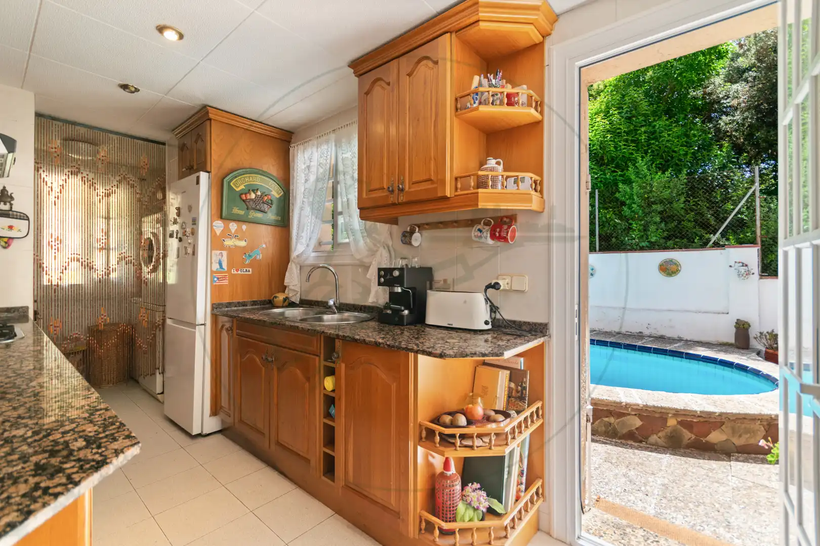 Kitchen of Houses for sale in Sant Cugat del Vallès  with Heating, Private garden and Parquet flooring