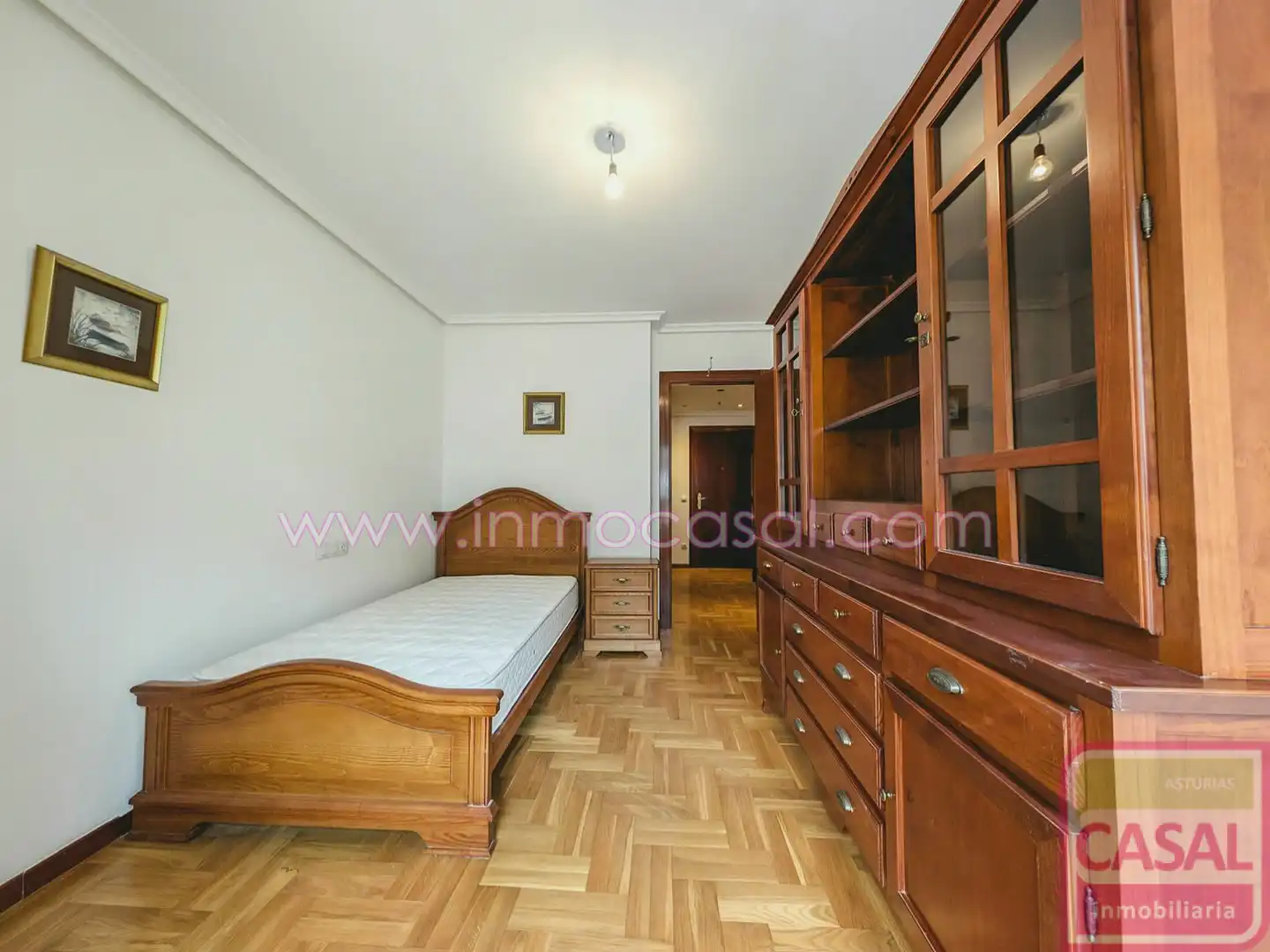 Bedroom of Flat for sale in Langreo  with Heating, Storage room and Furnished