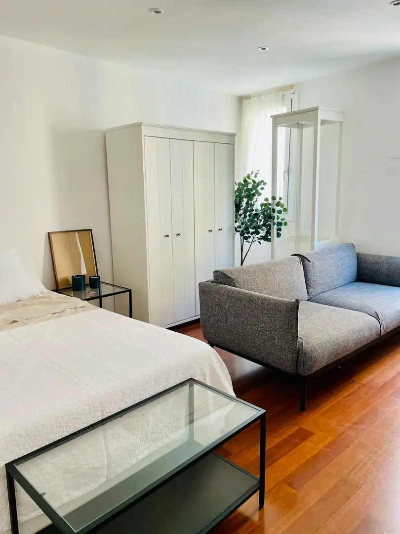 Wohnzimmer von Wohnung zur Miete in Barcelona mit Klimaanlage, Heizung und Möbliert