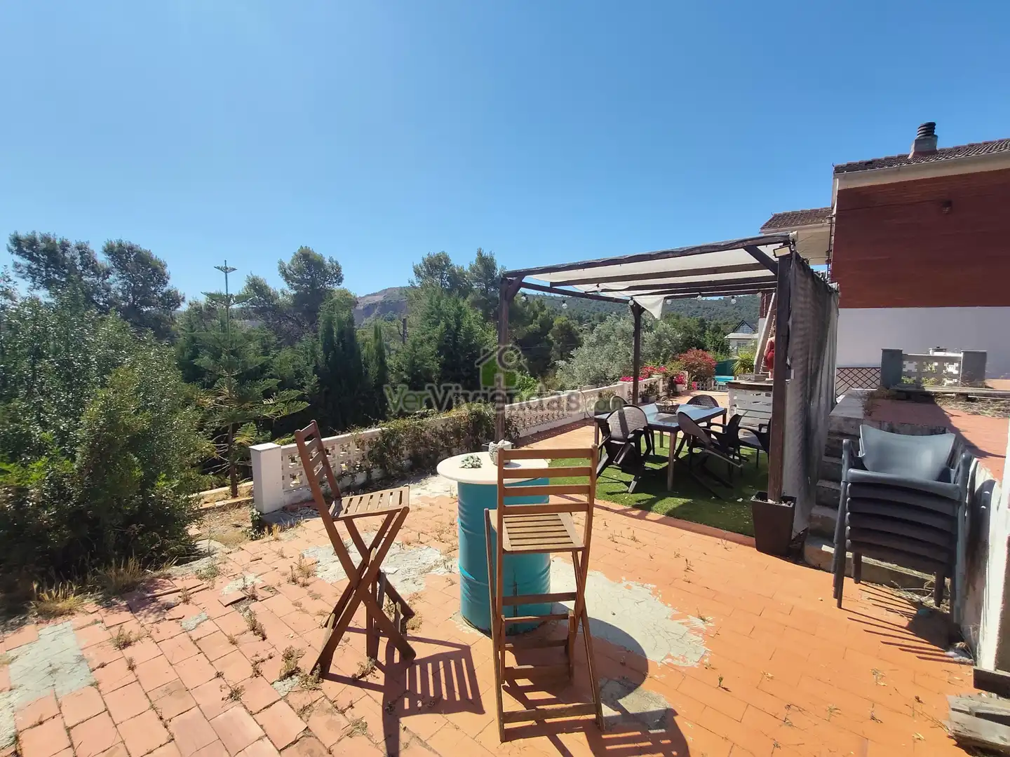 Terrassa de Casa o xalet en venda en Vallirana amb Aire condicionat, Calefacció i Jardí privat