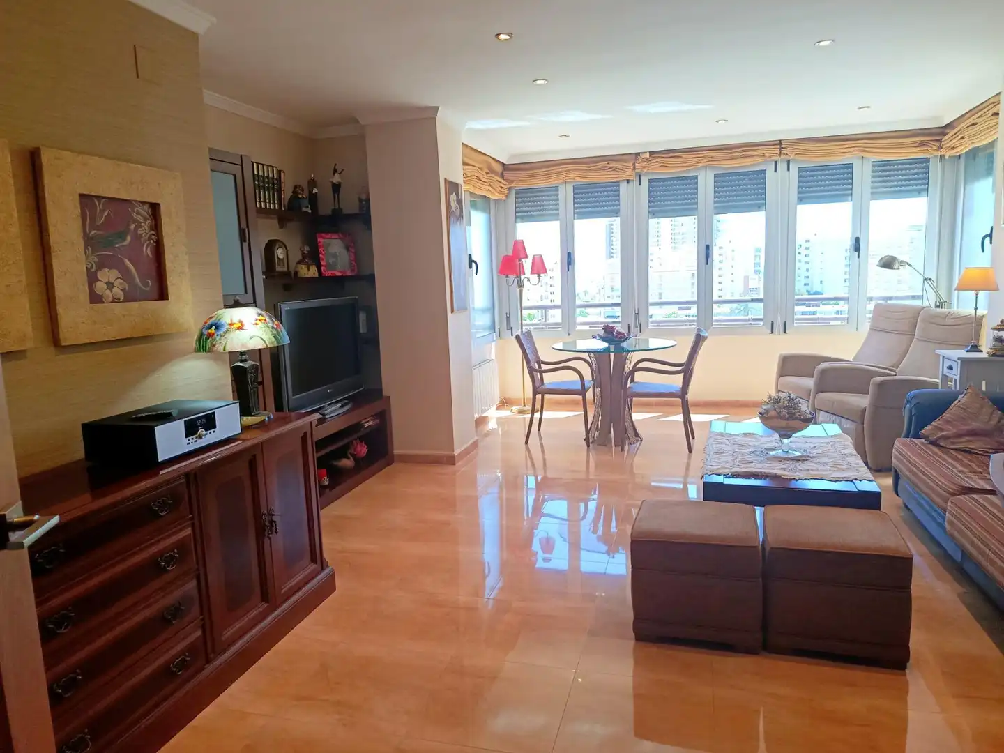 Wohnzimmer von Wohnungen zum Verkauf in Alicante / Alacant mit Klimaanlage, Heizung und Alarm