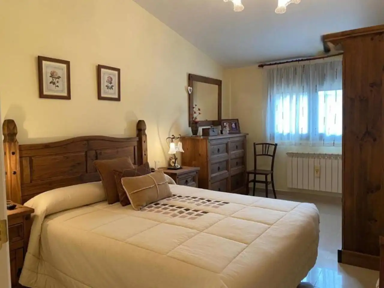 Bedroom of Flat for sale in Linyola  with Heating, Terrace and Furnished