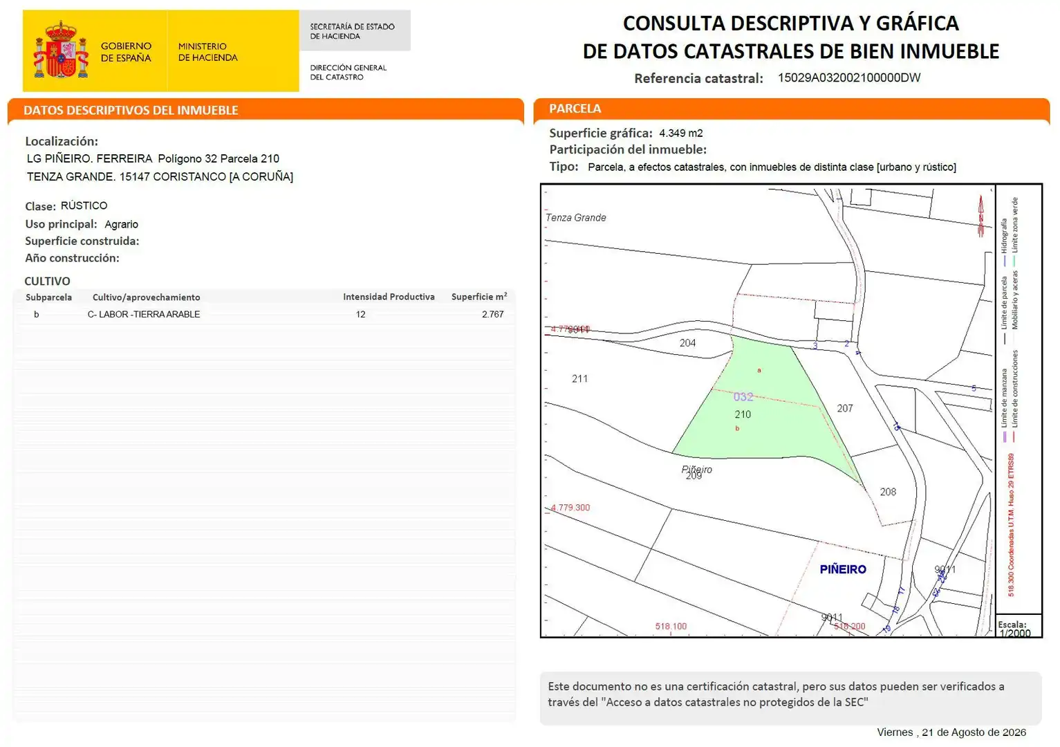 Terrenys i solars en venda a O Piñeiro, imagen 4