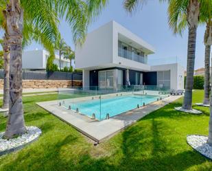 Piscina de Casa o xalet de lloguer en Benidorm amb Aire condicionat, Terrassa i Piscina