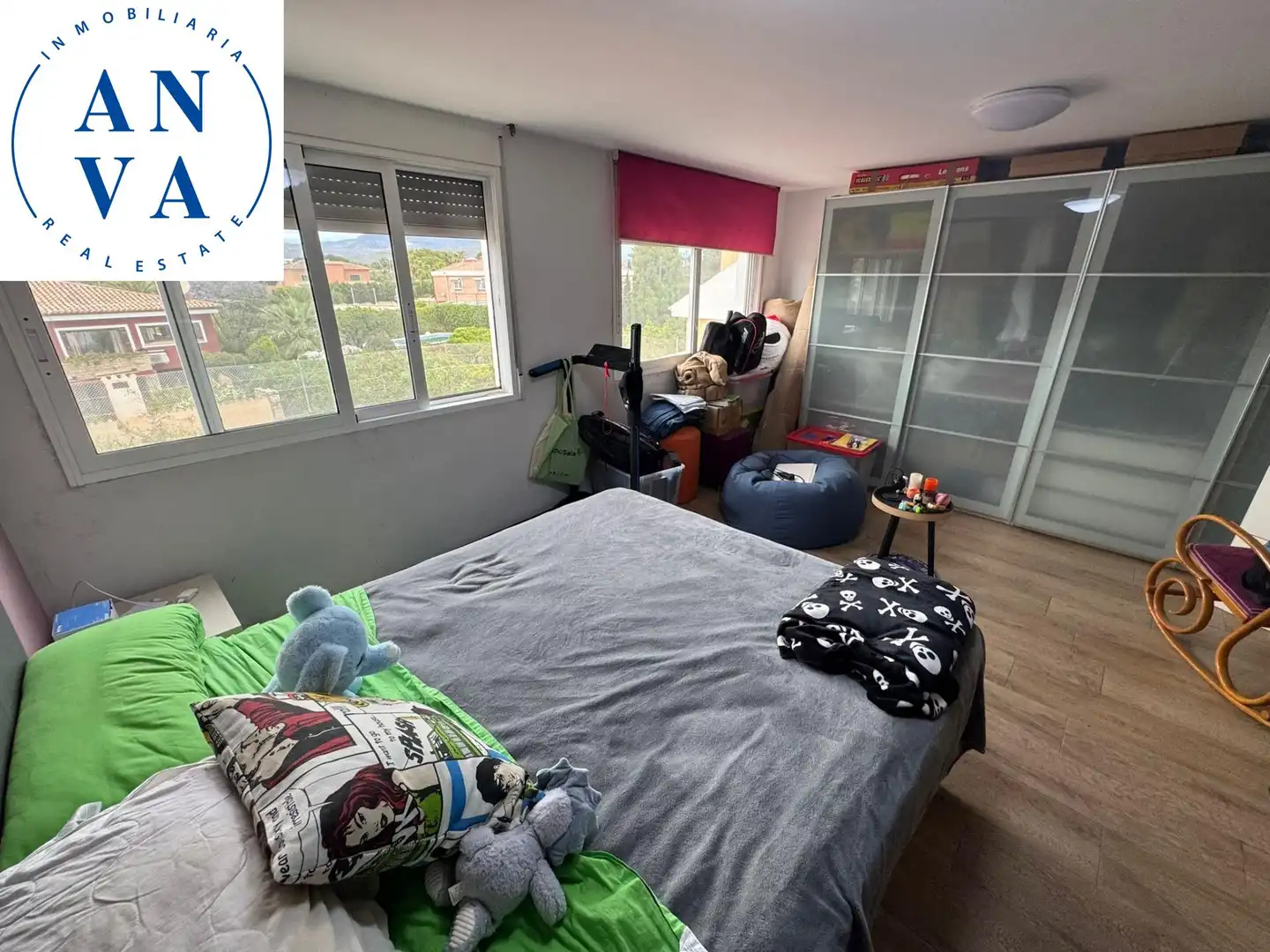 Schlafzimmer von Haus oder Chalet zum Verkauf in Sant Joan d'Alacant mit Klimaanlage, Privatgarten und Abstellraum