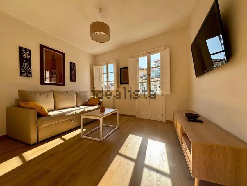 Sala d'estar de Apartament de lloguer en Ourense Capital  amb Calefacció, Parquet i Moblat