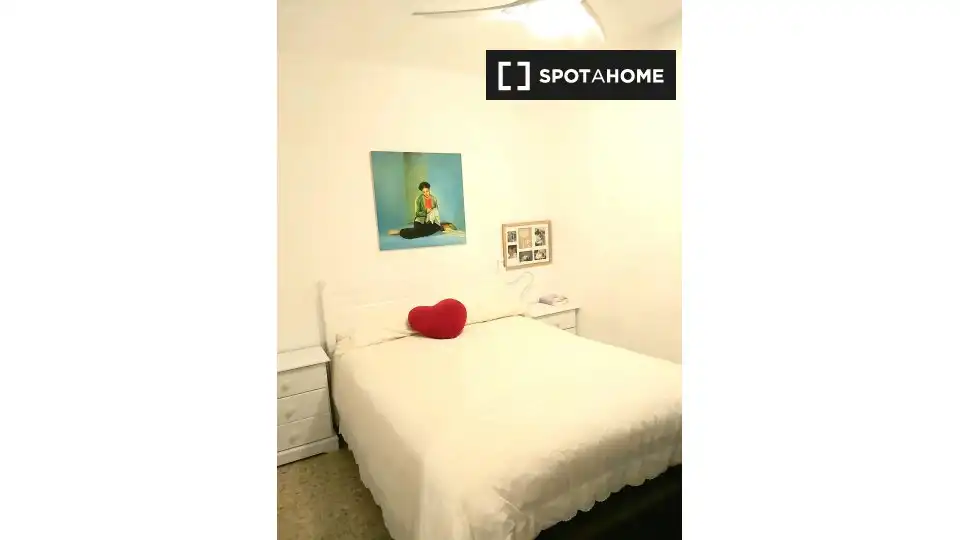 Schlafzimmer von Wohnung zur untervermieten in Cádiz mit Klimaanlage, Terrasse und Möbliert