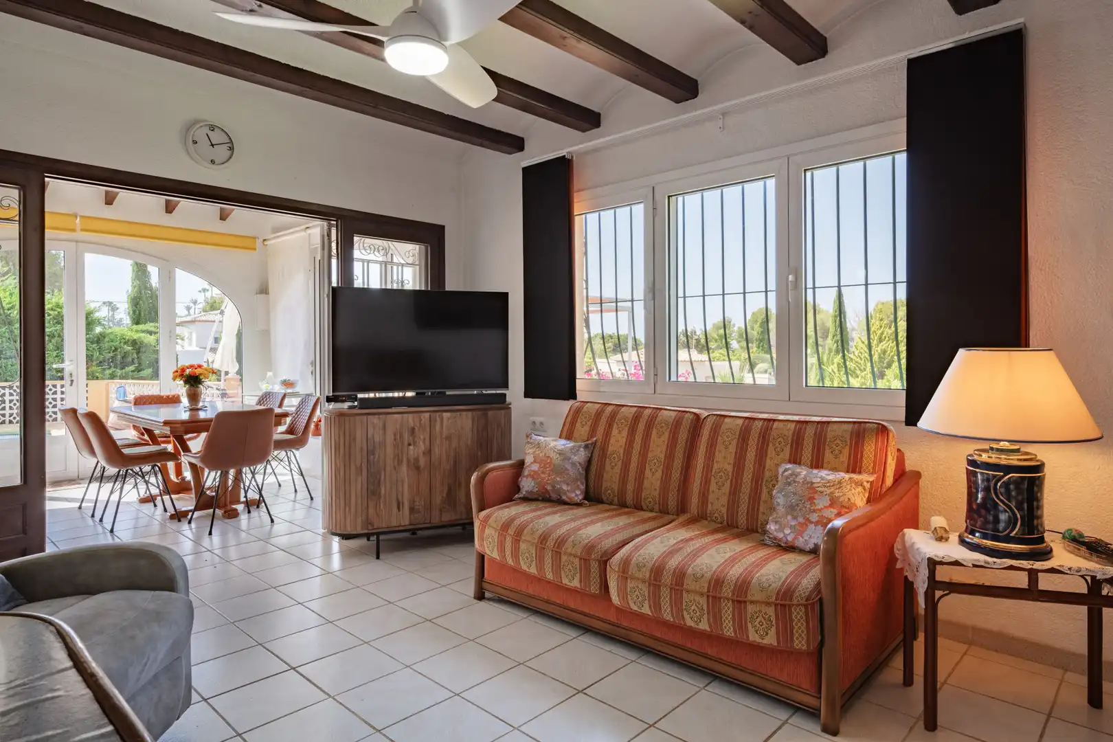Sala d'estar de Casa o xalet en venda en Jávea / Xàbia amb Aire condicionat, Calefacció i Jardí privat