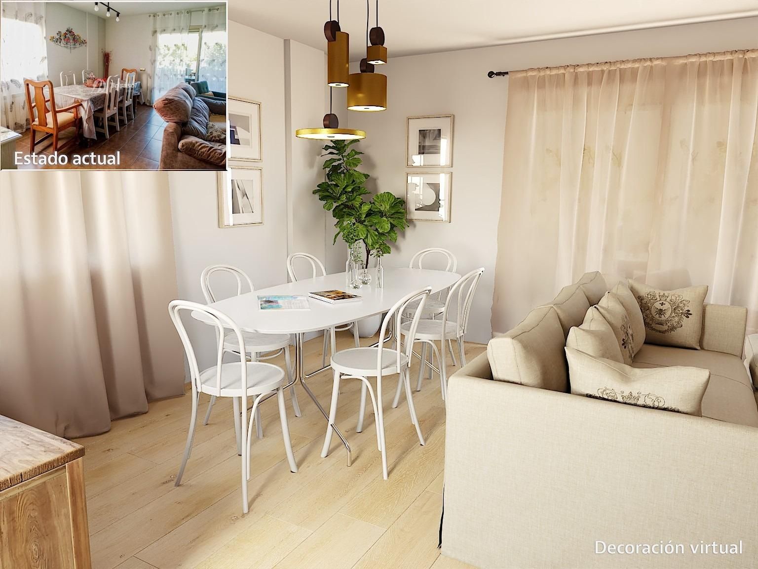Dining room of Single-family semi-detached for sale in Cambrils  with Air Conditioner, Heating and Private garden