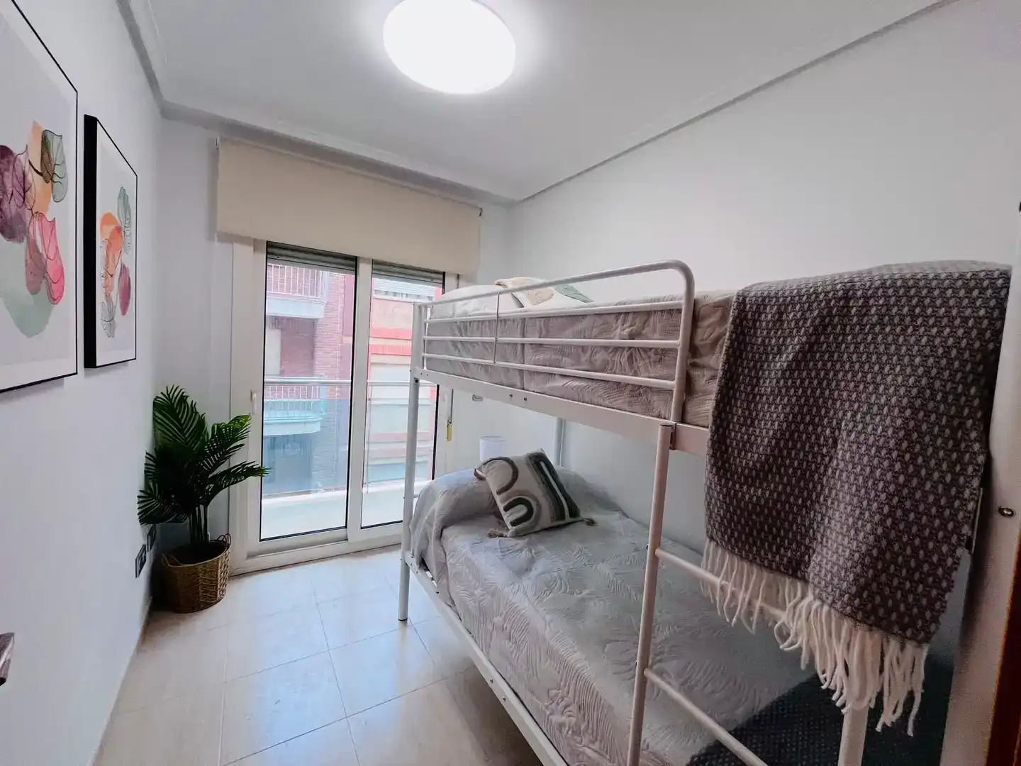 Schlafzimmer von Wohnung zur Miete in Águilas mit Klimaanlage und Balkon