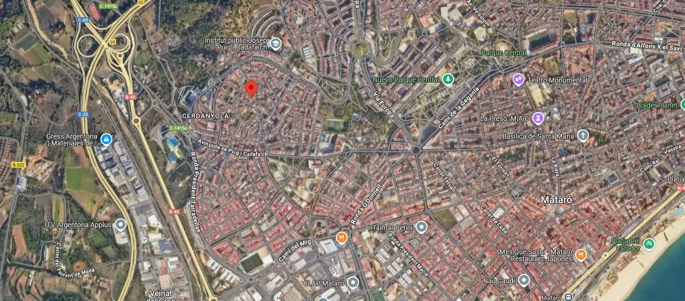 Vista exterior de Dúplex en venta en Mataró con Terraza