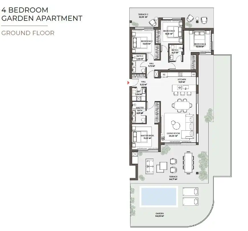 Apartamento en venta en Estepona con Aire acondicionado, Jardín privado y Terraza