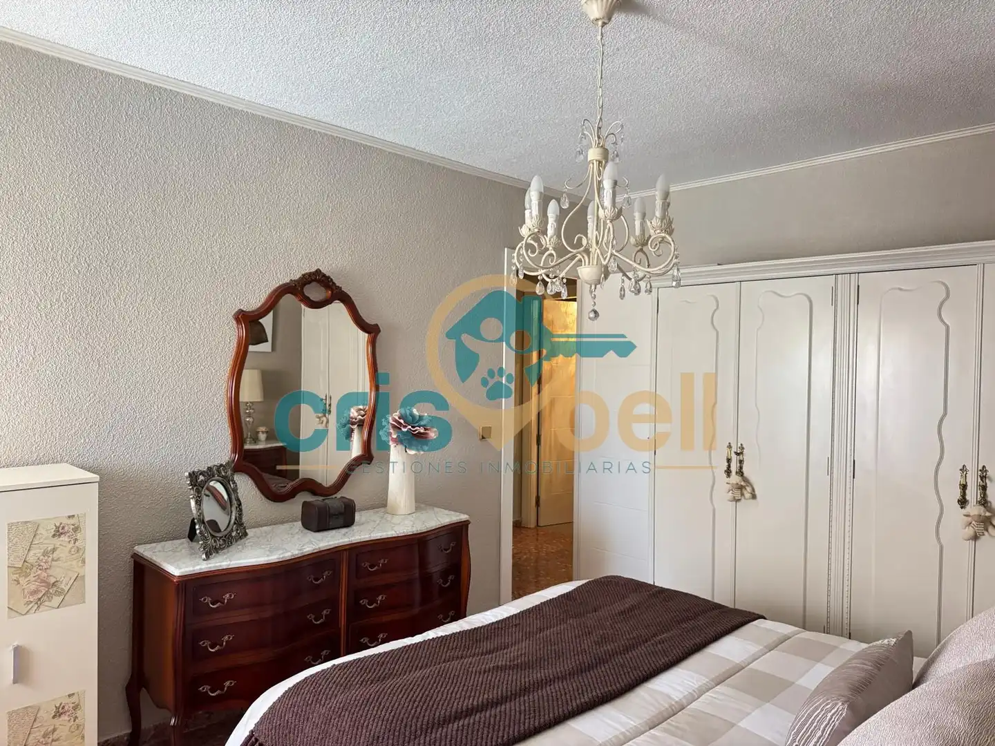 Bedroom of Flat for sale in Lorca  with Air Conditioner, Furnished and Oven