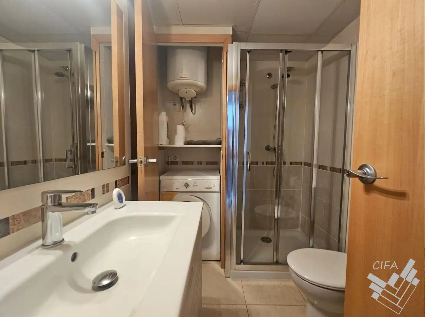 Bathroom of Flat for rent in Benicarló  with Air Conditioner, Heating and Furnished