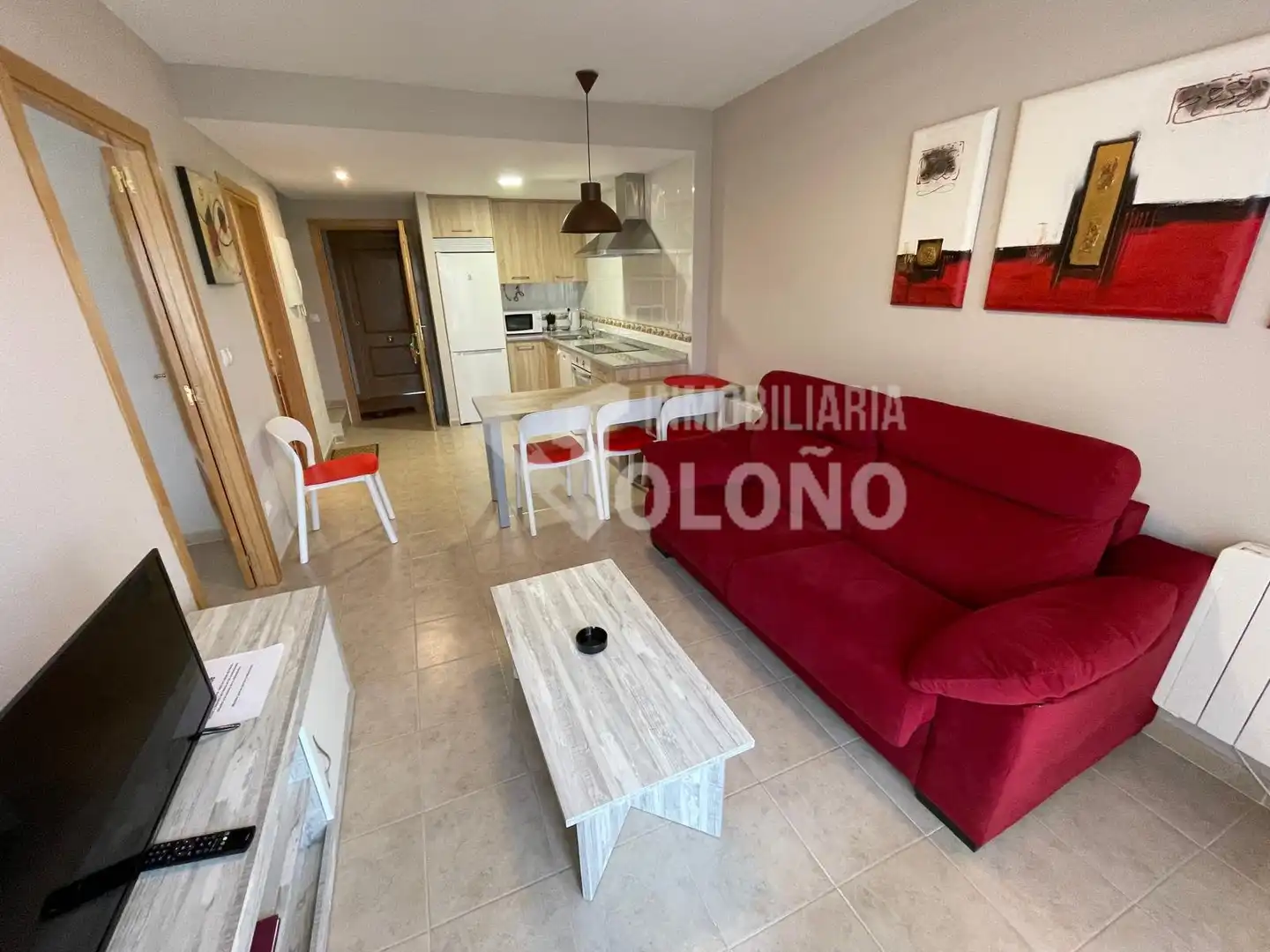 Sala de estar de Dúplex en venta en Cuzcurrita de Río Tirón con Calefacción, Amueblado y Horno