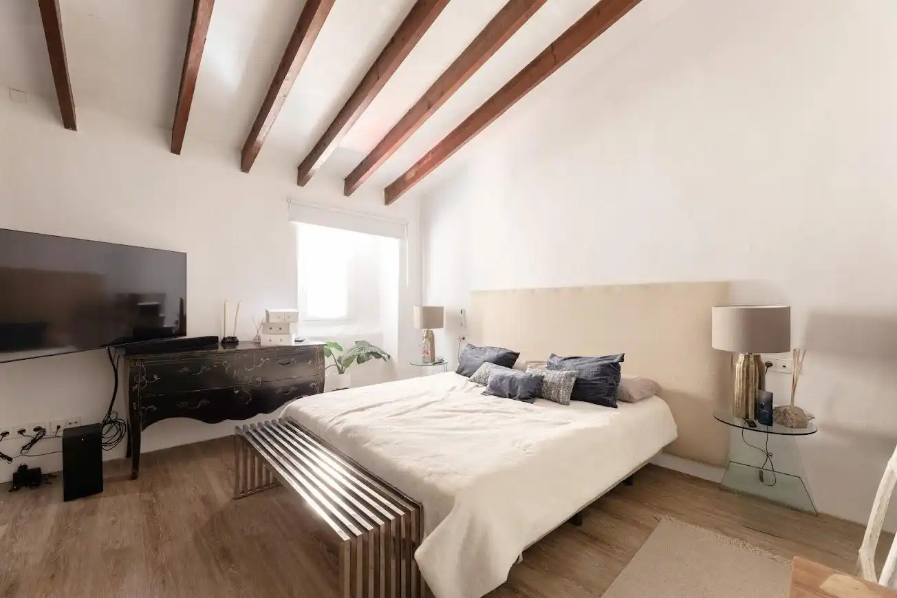 Bedroom of Houses for sale in Sant Joan  with Air Conditioner, Heating and Private garden