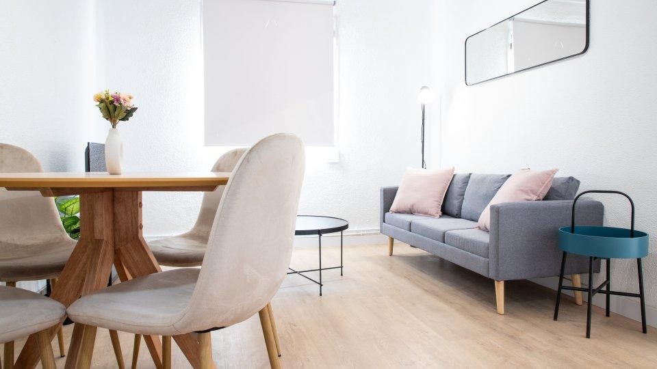 Living room of Flat to rent in  Madrid Capital  with Heating, Furnished and Oven