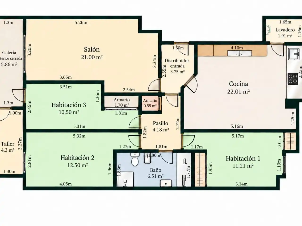 Piso con ascensor en venta en Ronda de Santa Maria 0, imagen 32