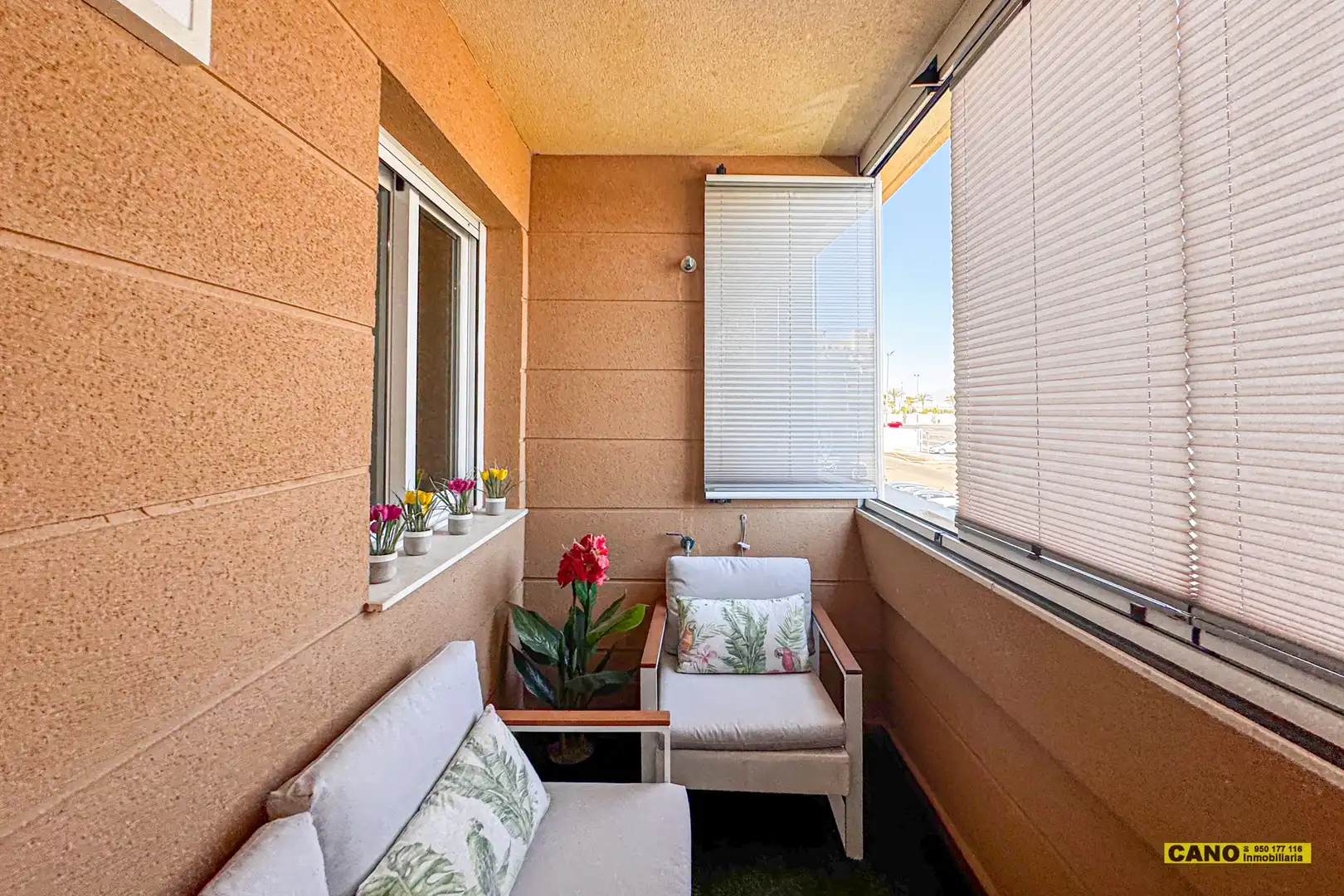 Balcony of Flat for sale in Roquetas de Mar  with Air Conditioner, Heating and Terrace