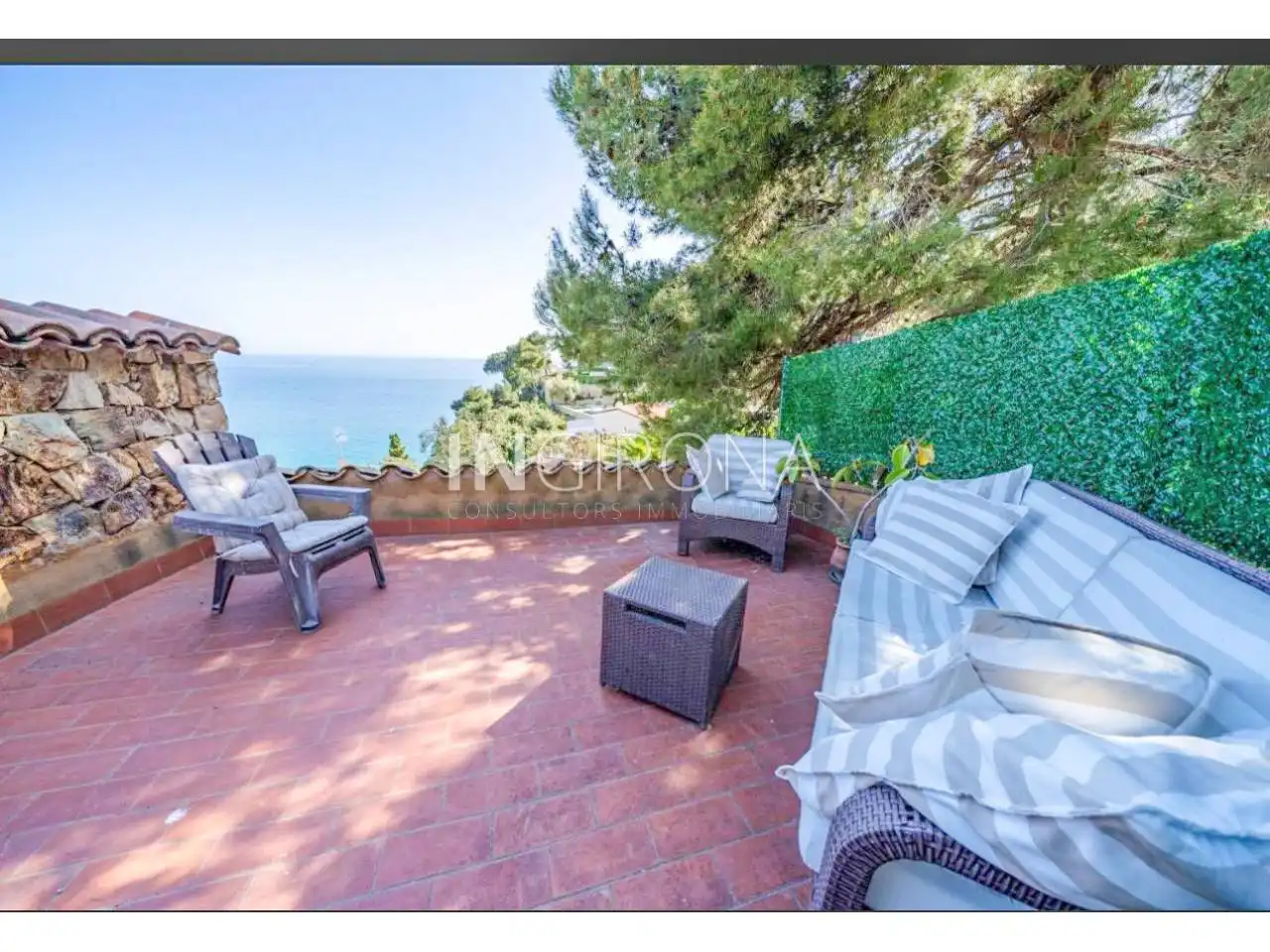Terrassa de Casa o xalet de lloguer en Lloret de Mar amb Aire condicionat, Jardí privat i Terrassa