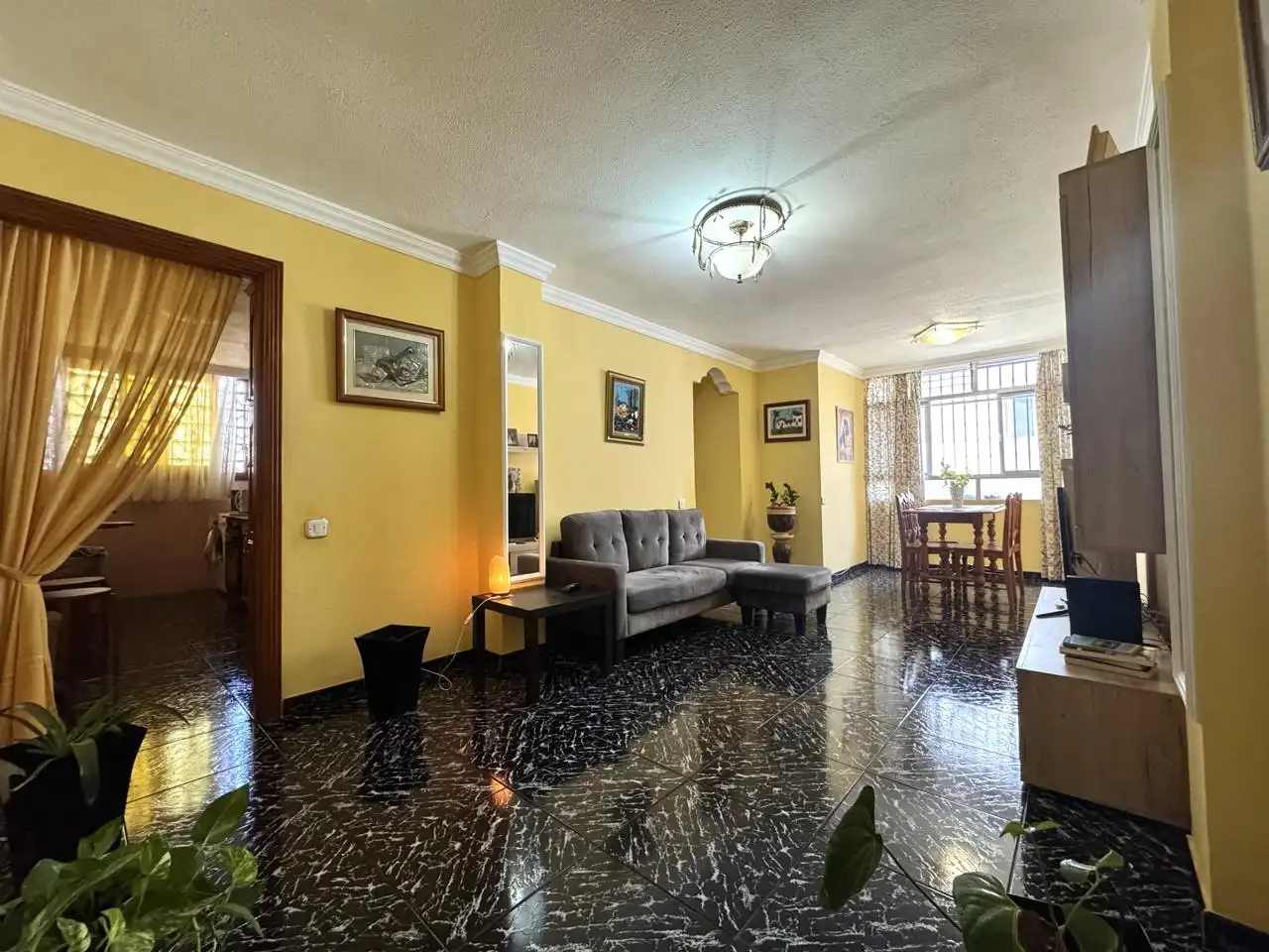 Living room of Flat for sale in San Bartolomé de Tirajana  with Furnished