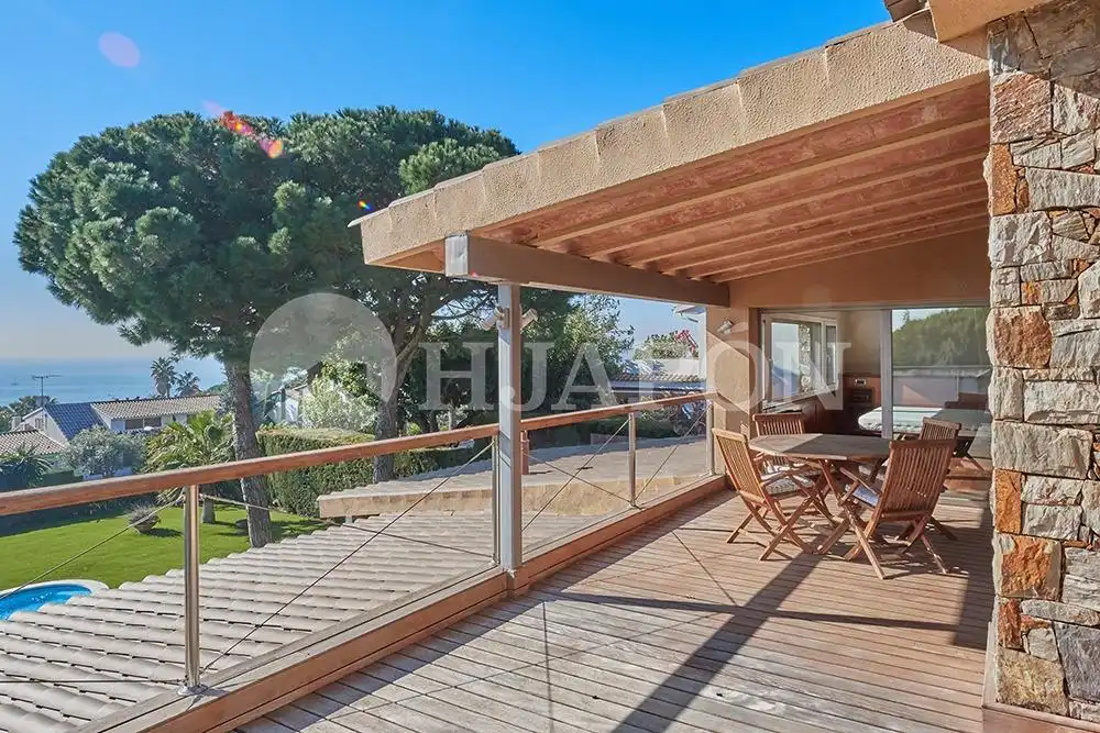 Terraza de Casa o chalet en venta en Alella con Aire acondicionado, Calefacción y Jardín privado