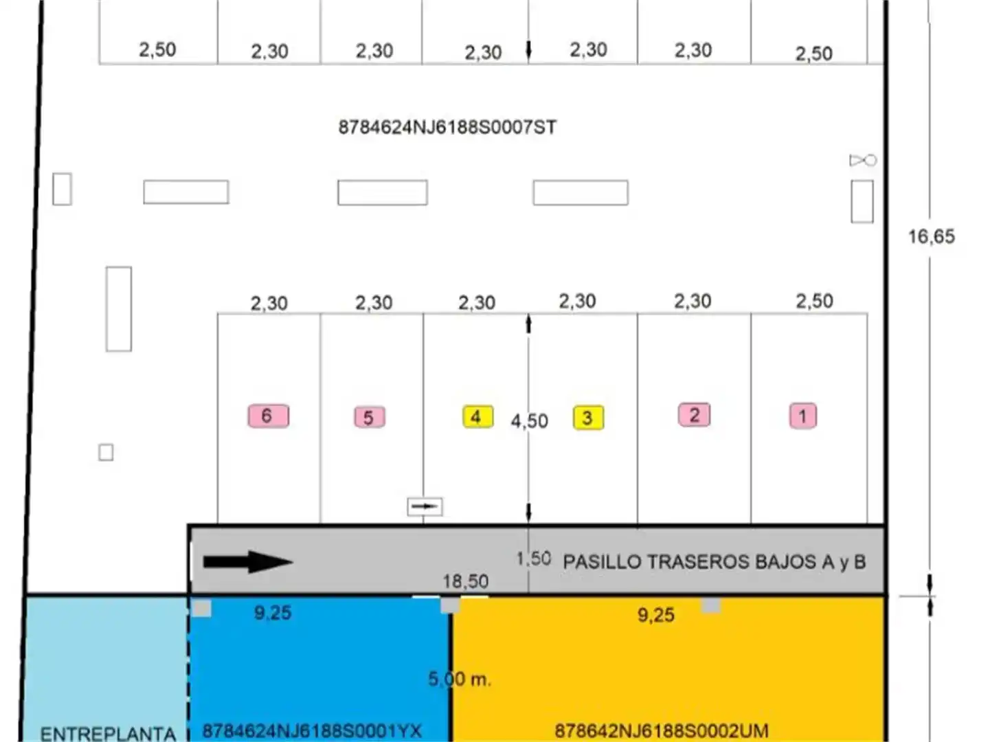 Parkplatz von Garage zur Miete in Neda