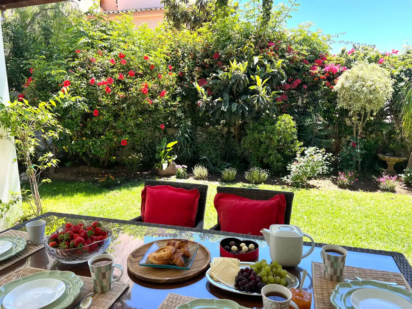 Jardín de Casa o chalet de alquiler en Marbella con Aire acondicionado, Calefacción y Jardín privado