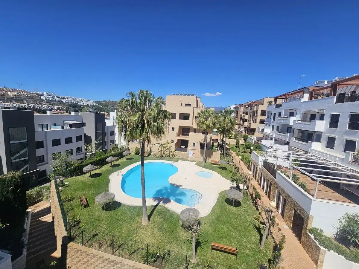 Außenansicht von Dachboden zur Miete in Mijas mit Klimaanlage, Heizung und Terrasse