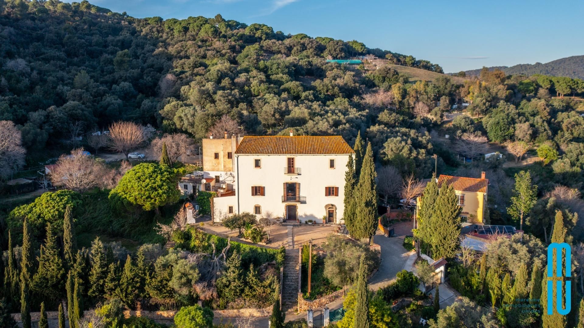 Vista exterior de Finca rústica en venda en Pineda de Mar amb Calefacció, Jardí privat i Terrassa