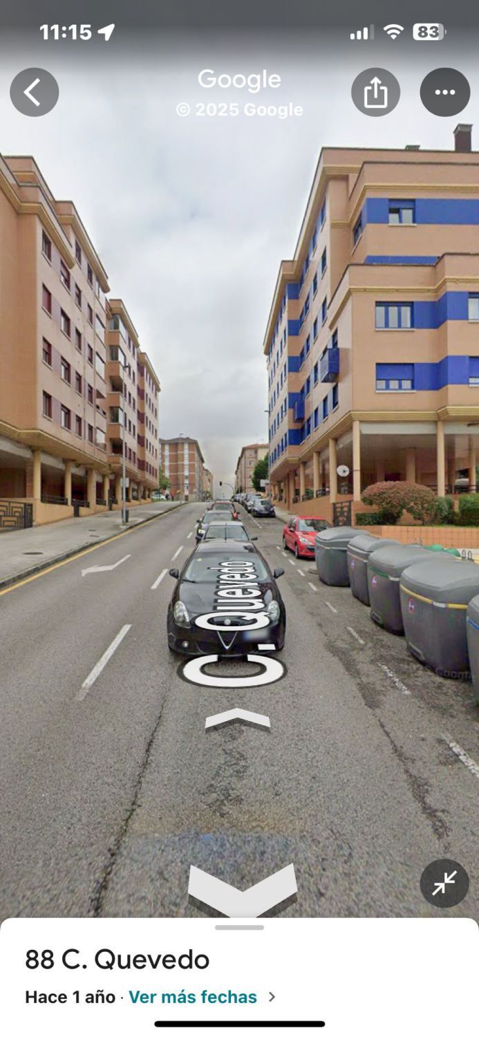 Vista exterior de Garatge en venda en Gijón 