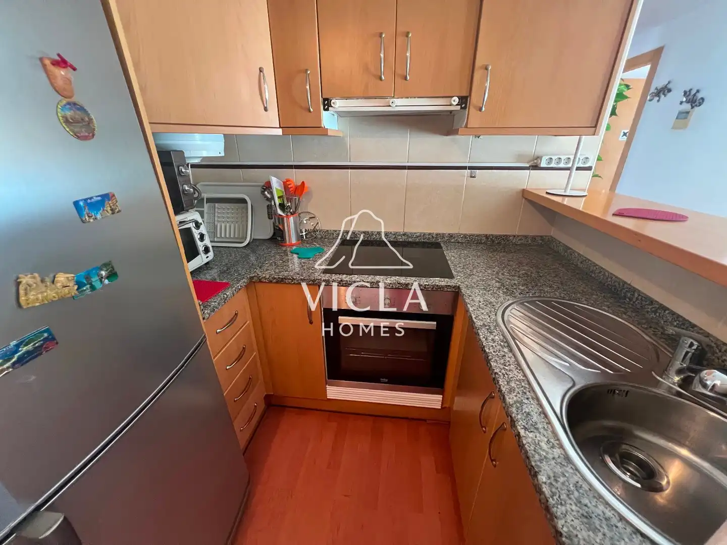 Cocina de Piso de alquiler en Sant Antoni de Portmany con Aire acondicionado, Calefacción y Parquet