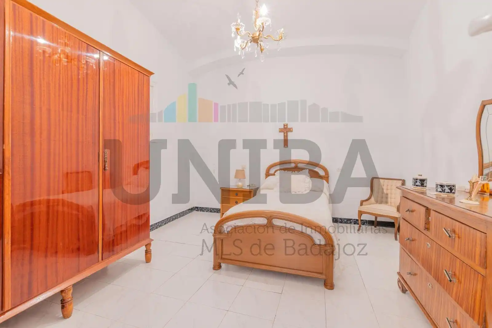 Bedroom of Detached homes for sale in Talavera la Real  with Air Conditioner, Terrace and Balcony
