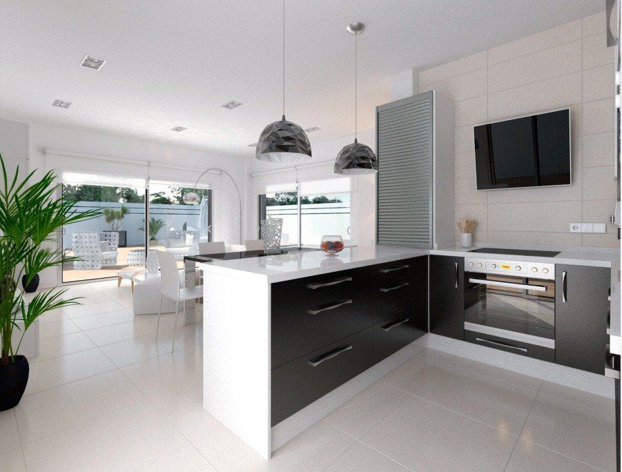 Cocina de Casa o chalet en venta en Elche / Elx con Jardín privado, Terraza y Trastero