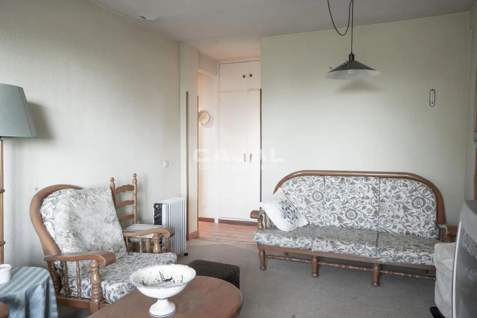 Sala de estar de Piso en venta en Cerezo de Arriba con Calefacción y Terraza