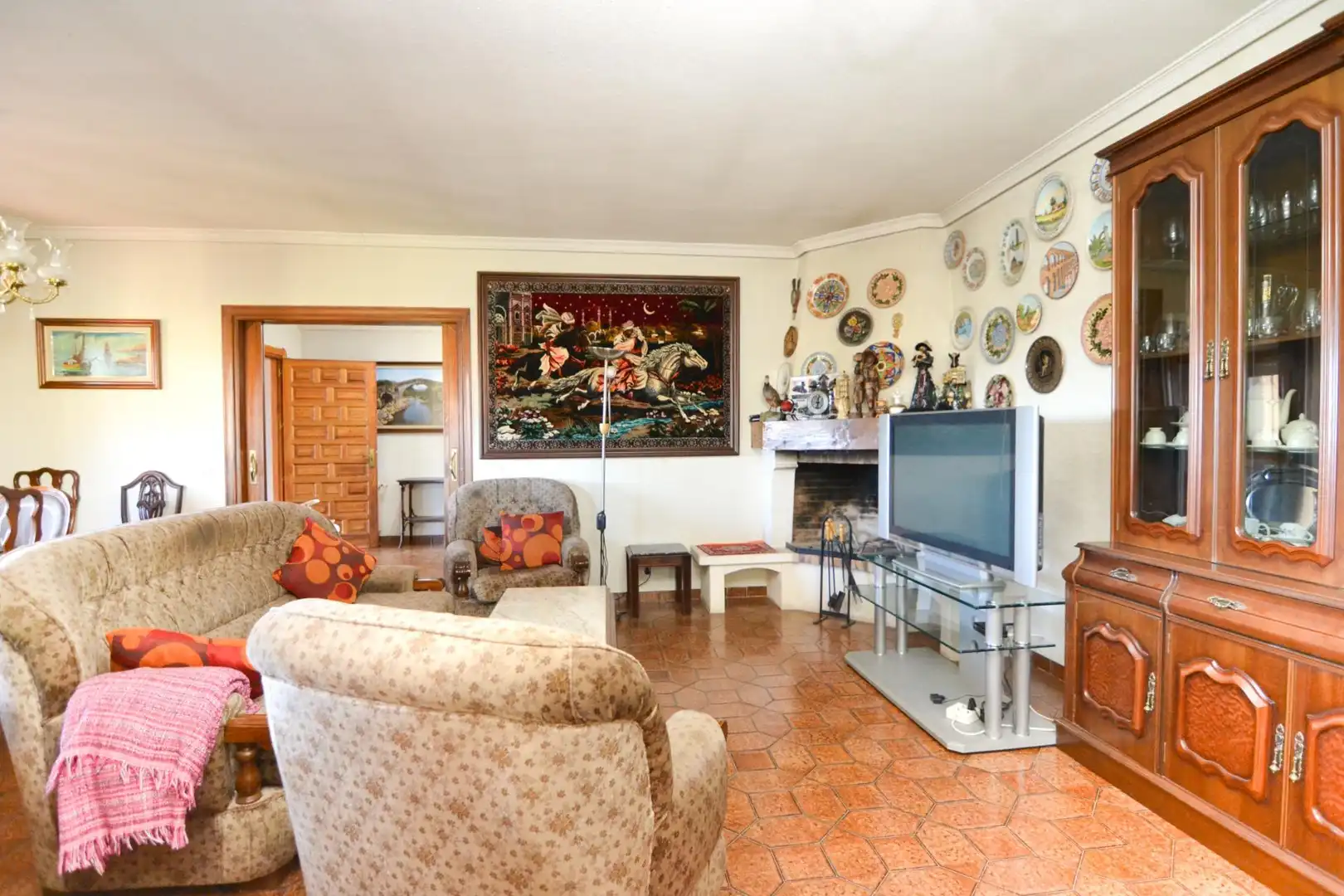 Living room of Houses for sale in El Escorial  with Heating, Private garden and Terrace