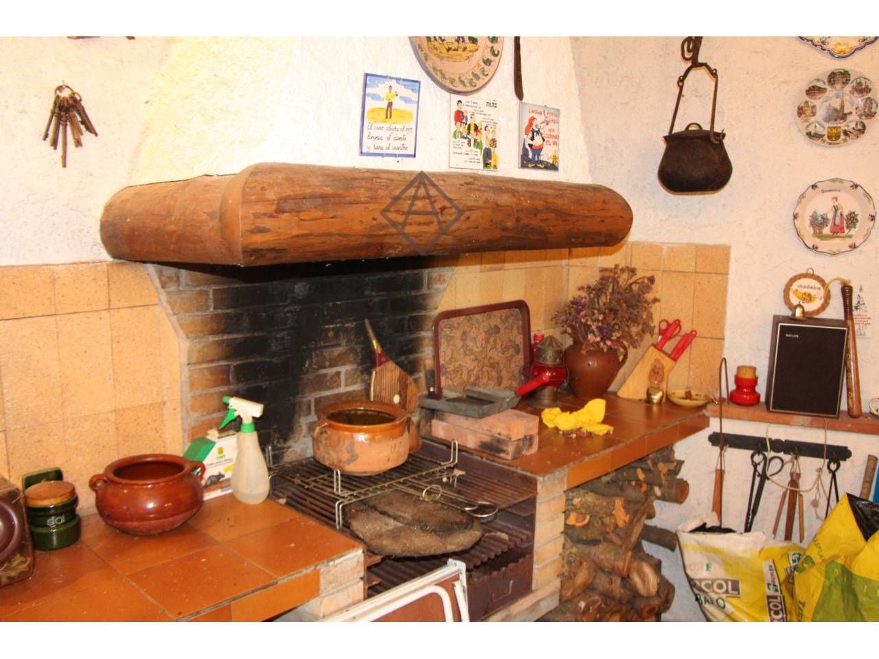 Cuina de Casa o xalet en venda en Moià amb Calefacció, Parquet i Terrassa