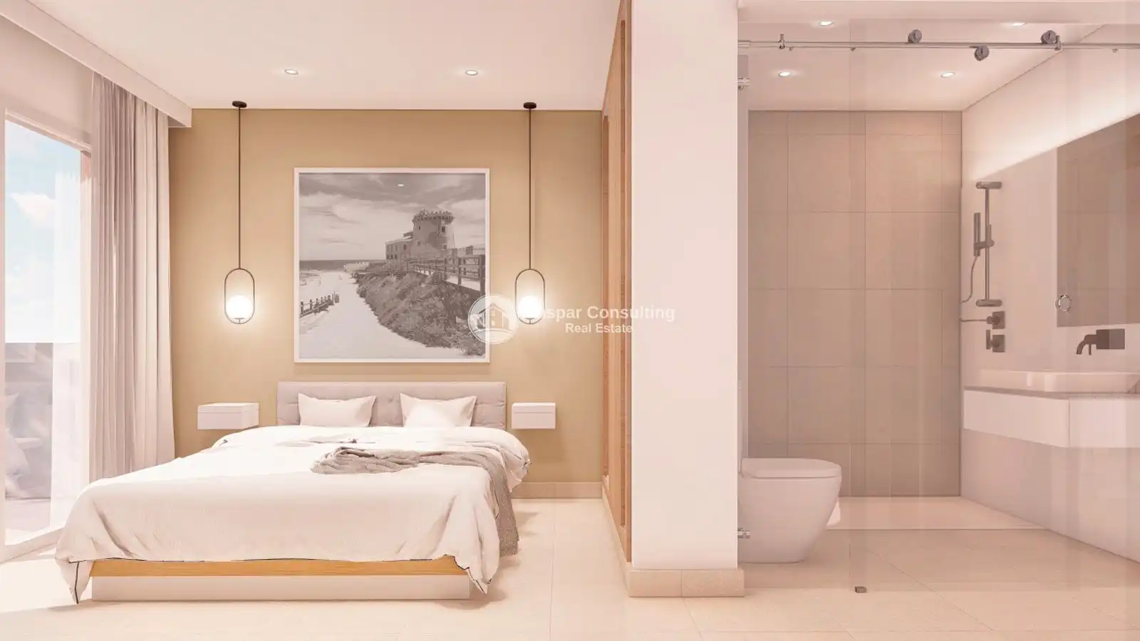 Habitación de Apartamento en venta en Pilar de la Horadada con Aire acondicionado, Calefacción y Jardín privado