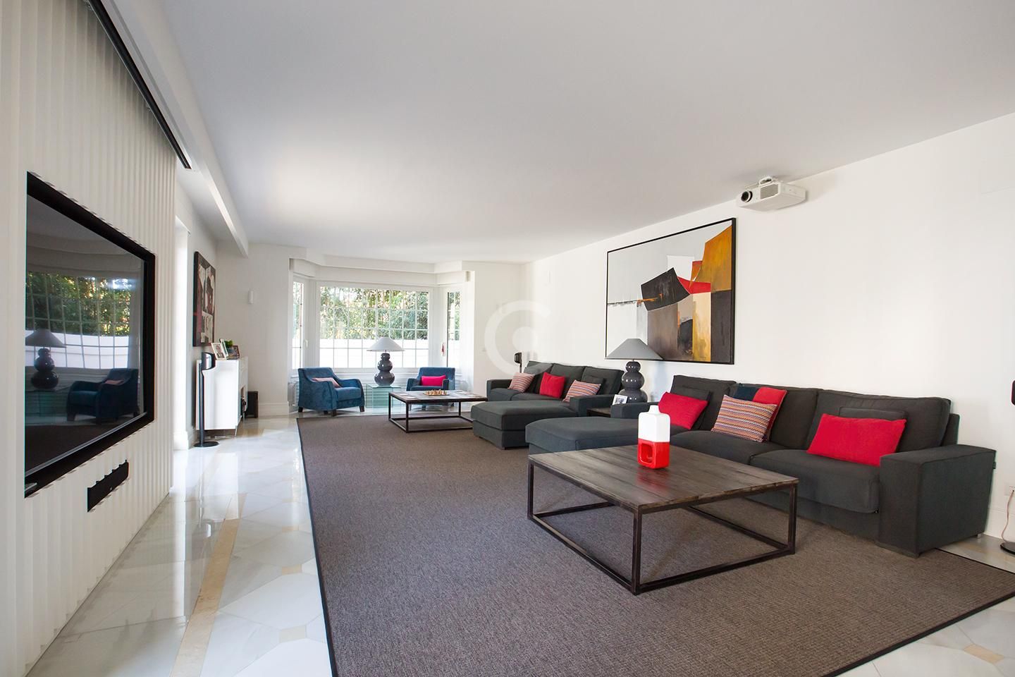 Sala de estar de Casa o chalet en venta en Getxo  con Aire acondicionado, Calefacción y Parquet