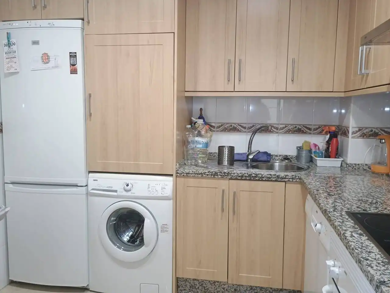 Cocina de Apartamento de alquiler en Benalmádena con Aire acondicionado, Terraza y Amueblado