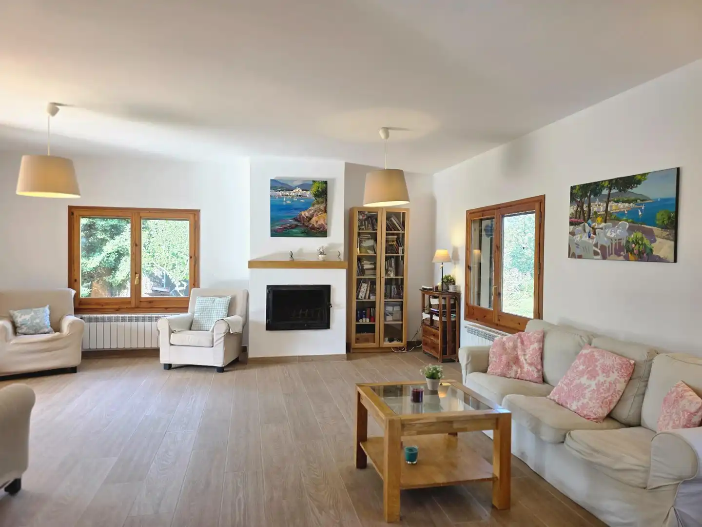 Sala d'estar de Casa o xalet en venda en Sant Antoni de Vilamajor amb Calefacció, Jardí privat i Terrassa