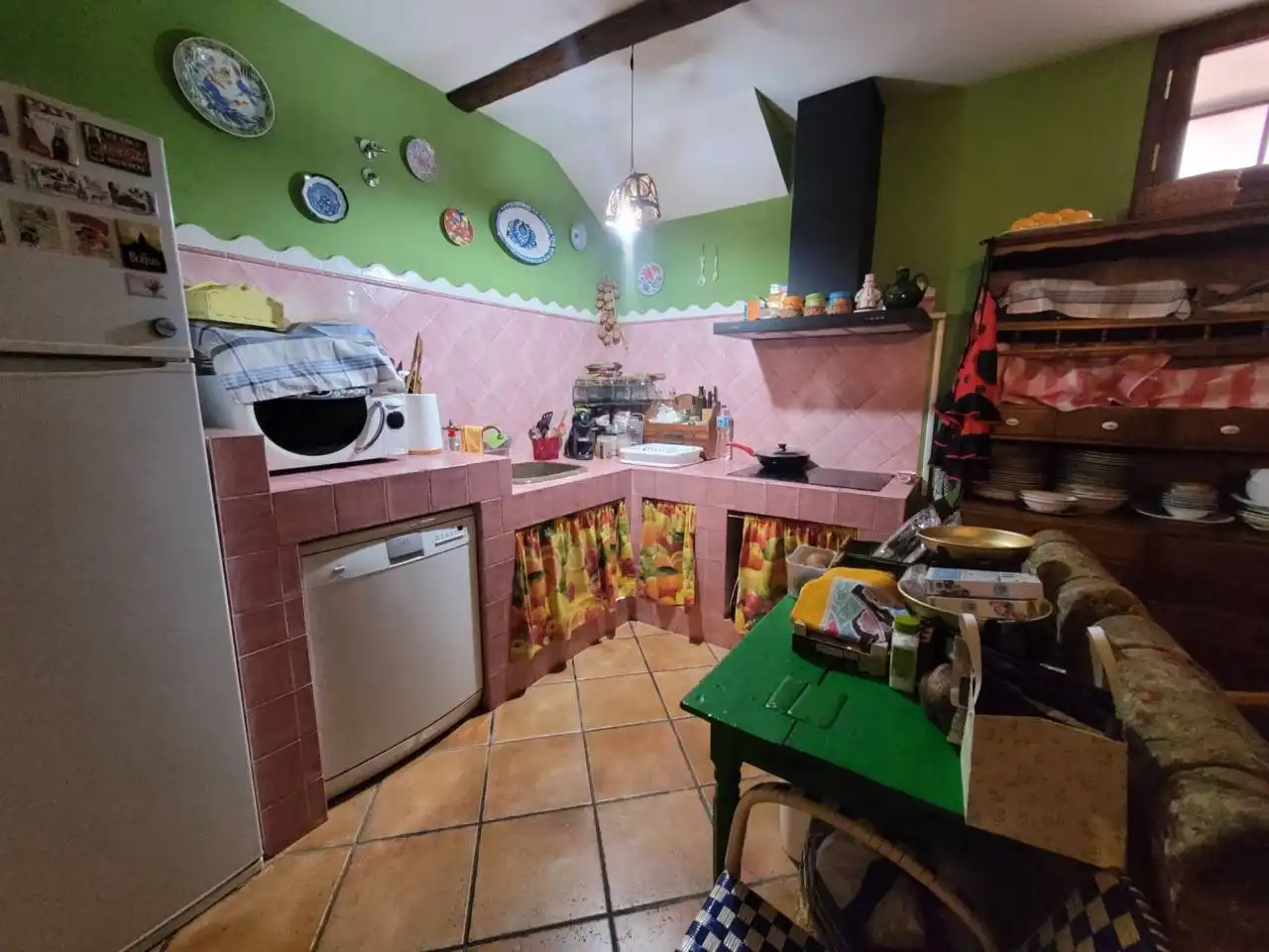 Cuina de Casa o xalet en venda en Baza amb Jardí privat, Terrassa i Piscina