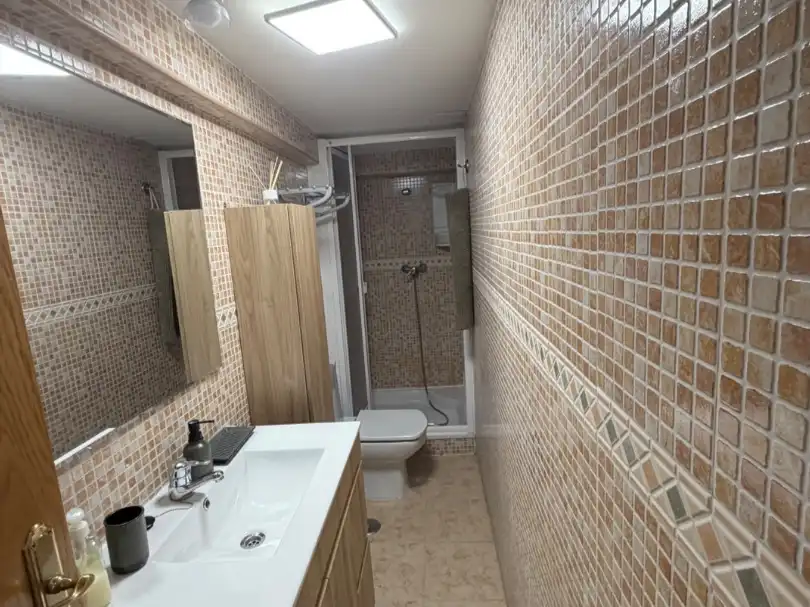 Baño de Piso de alquiler en Ciudad Real con Amueblado, Lavadora y Microondas