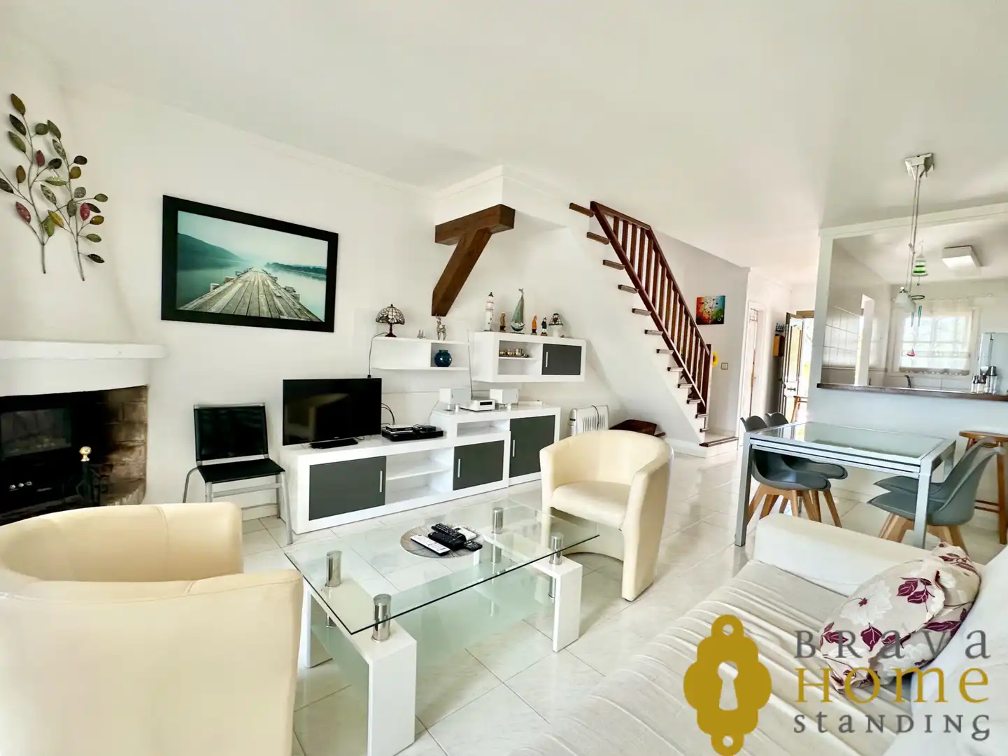 Sala de estar de Casa o chalet en venta en Roses con Aire acondicionado, Terraza y Balcón