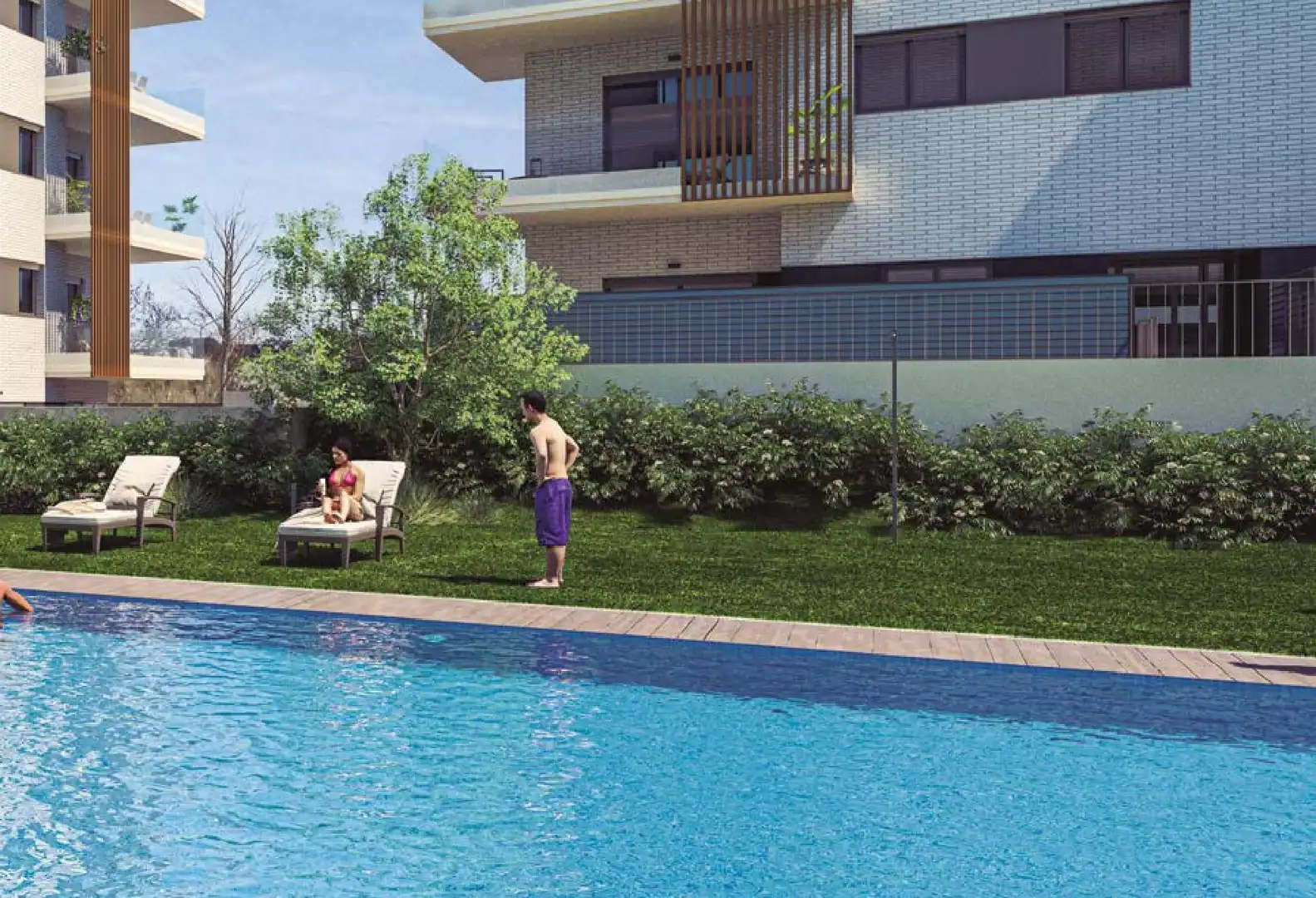 Piscina de Piso en venta en Castellar del Vallès con Calefacción, Jardín privado y Parquet