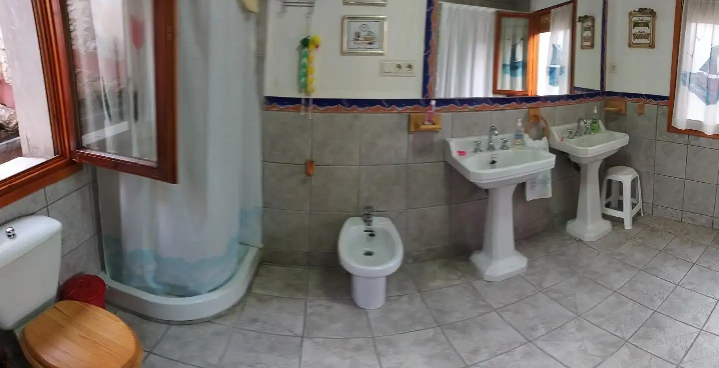 Bathroom of Houses for sale in Belmonte de Gracián  with Private garden and Terrace
